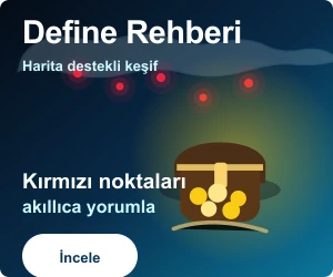 Define Rehberi uygulaması için 300x250 reklam görseli